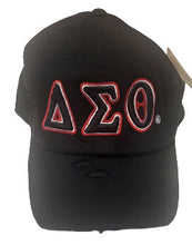 Load image into Gallery viewer, Delta Sigma Theta Distressed Cap Black
