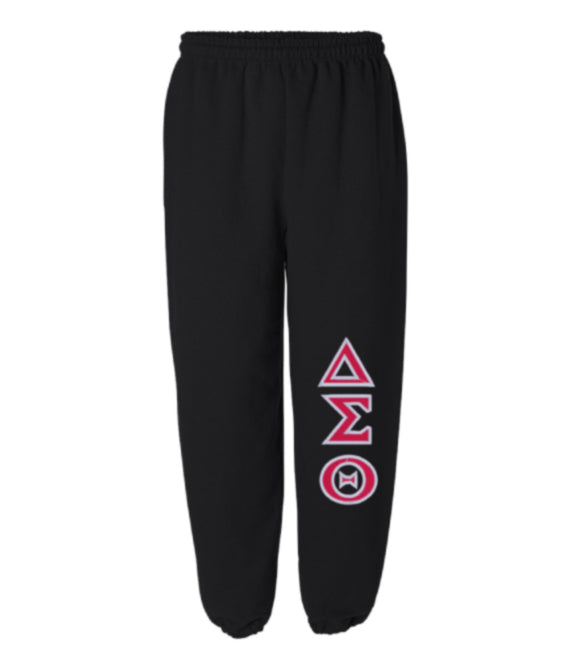 ΔΣΘ Unisex Fit Jogger Red With White Outline