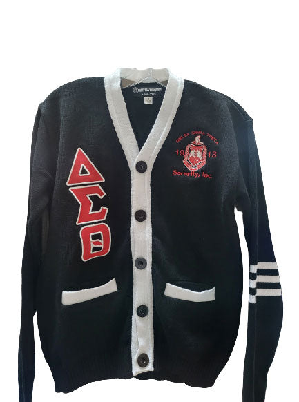 ΔΣΘ Embroidered Varsity Cardigan