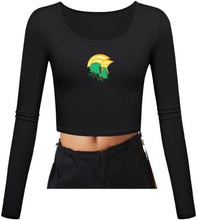 Load image into Gallery viewer, NSU Long Sleeve Crop Top

