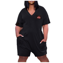 Load image into Gallery viewer, Delta Sigma Theta Fortitude Romper Short Outfit *Plus Sizes Available*
