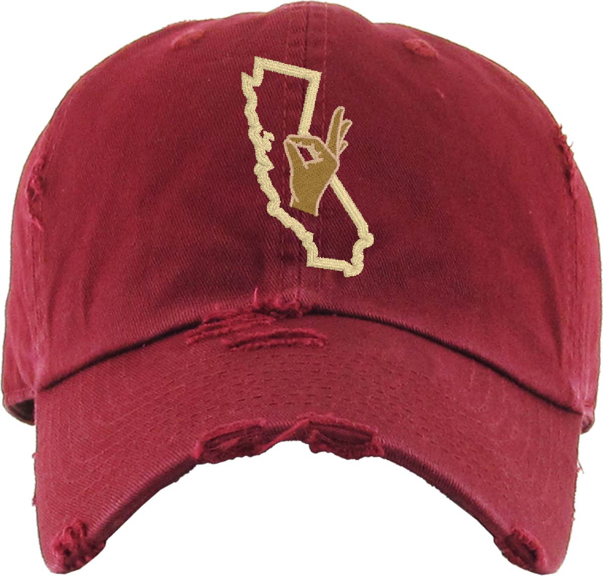KAP YOUR STATE Nupe Cotton Distressed Cap