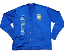 Load image into Gallery viewer, Sigma Gamma Rho Embroidered Varsity Cardigan
