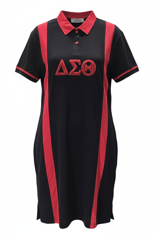 Delta Sigma Theta Chenille Pique Polo Dress