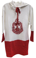 Load image into Gallery viewer, DST Shield Color block Gameday3/4 Sleeve Hoodie Dress
