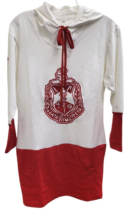 DST Shield Color block Gameday3/4 Sleeve Hoodie Dress