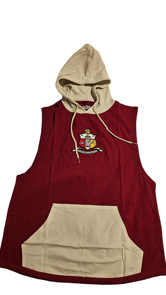ΚΑΨ 2025 Sleeveless Hoodie Krimson