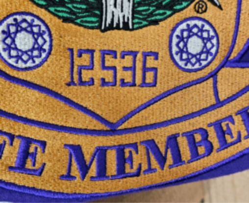 Omega Psi Phi Life Member Fully Embroidered Hoodie Purple