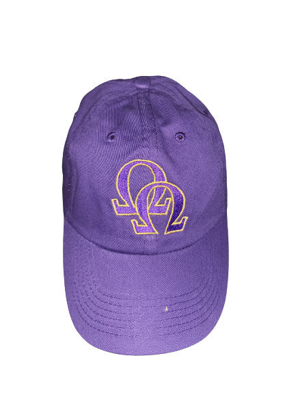 Omega Psi Phi Double Hooks "Dad" Purple Cap