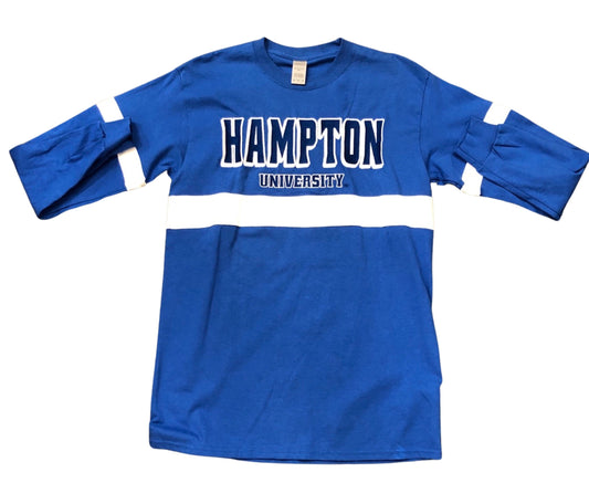 Hampton University Embroidered  Single Stripe | Long Sleeve