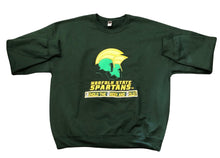 Load image into Gallery viewer, Norfolk State University Behold the Green and Gold Embroidered Crewneck Sweatshirt
