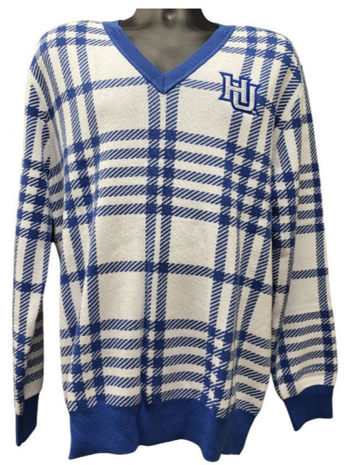 Hampton University Embroidered HUberry Sweater