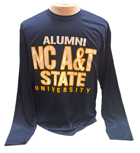 Alumni NC A&T State University Long Sleeve Dry Fit Shirt