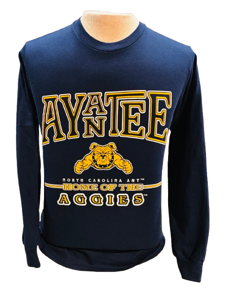 NC Ayantee Home of the Aggies Long Sleeve Tee