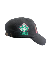 Load image into Gallery viewer, AKA Ivy Black Distressed cap
