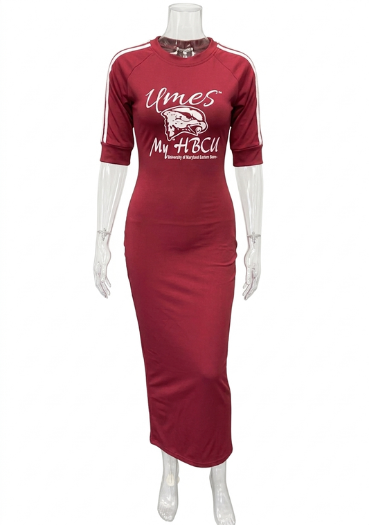 “UMES My HBCU Athletic Midi Dress”
