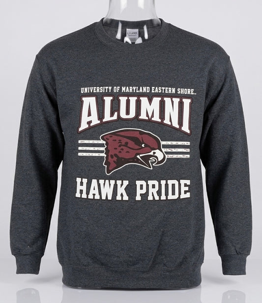 “University Alumni Hawk Pride Sweatshirt – Gray Edition”