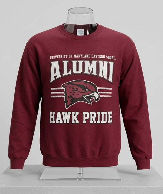 “University Alumni Hawk Pride Sweatshirt”