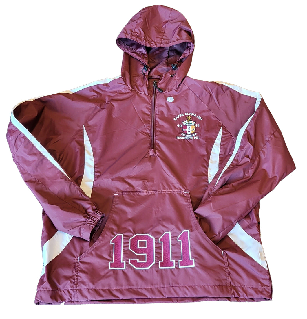 ΚΑΨ Embroidered Hooded Anorak Pullover Jacket