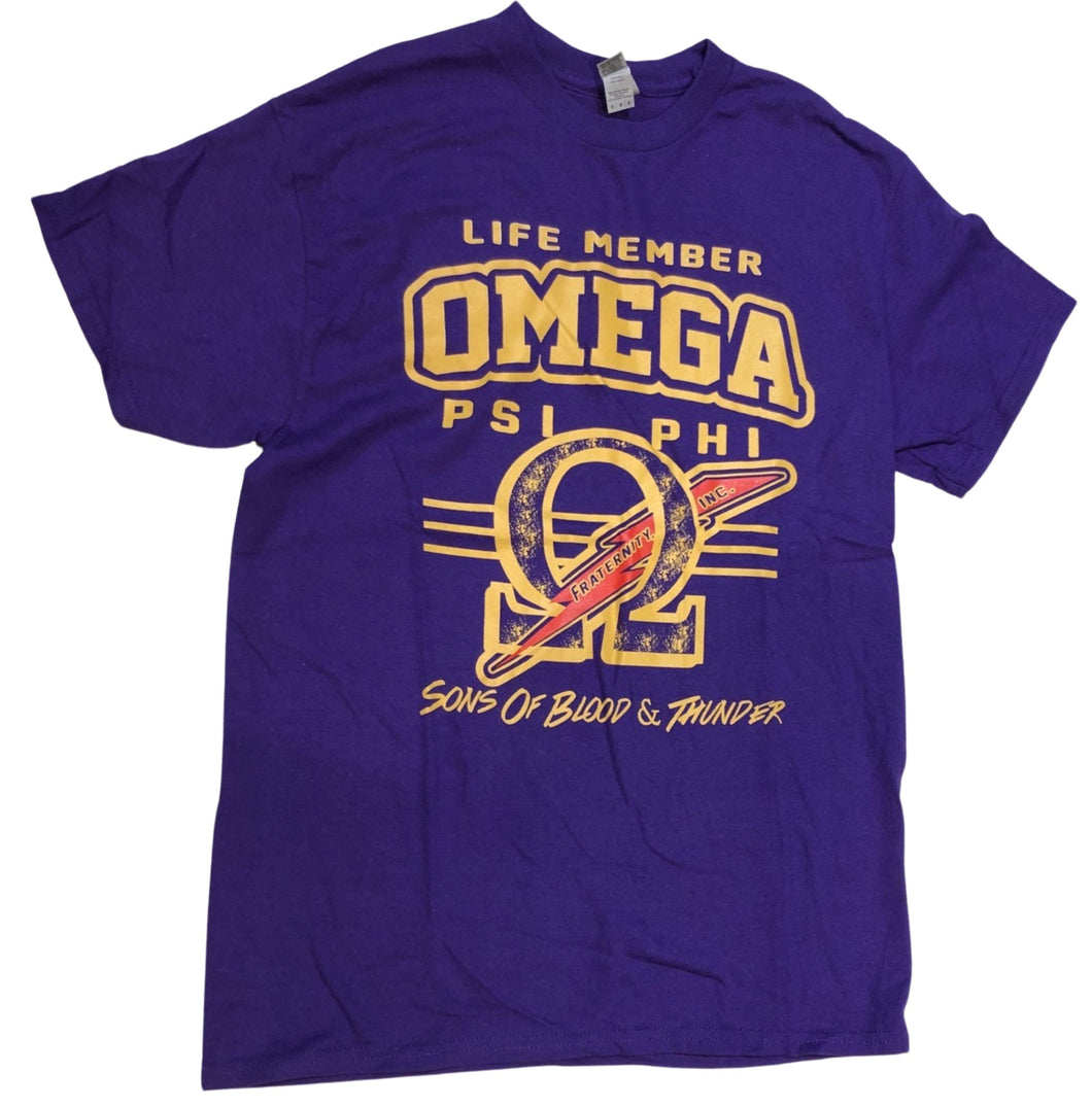 Omega Psi Phi Fraternity Life Member Graphic Tee