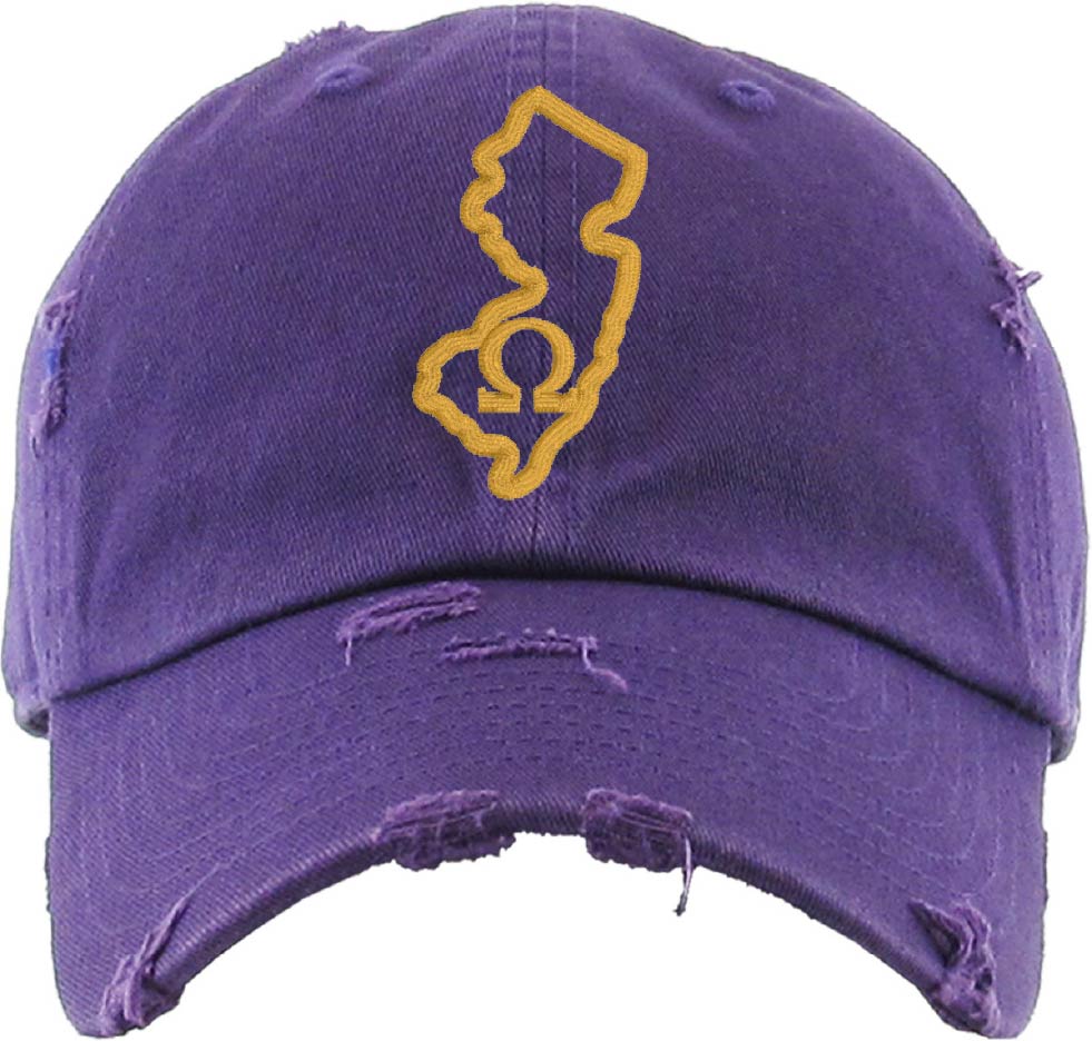 OPP YOUR STATE "Q" Cotton Distressed Cap