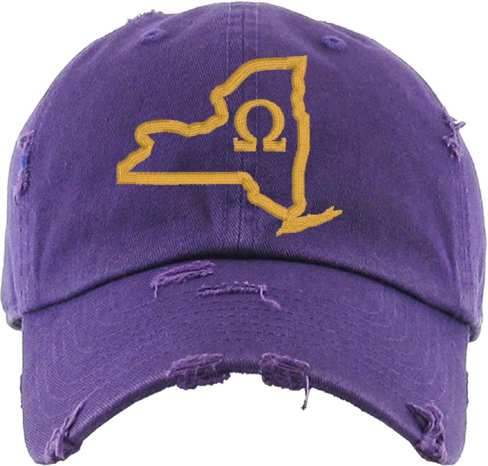 OPP YOUR STATE "Q" Cotton Distressed Cap