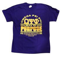 Load image into Gallery viewer, Omega Psi Phi Phenomenal Man of Purpose Graphic Tee
