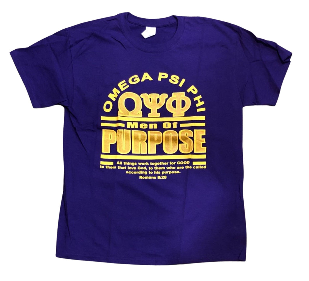 Omega Psi Phi Phenomenal Man of Purpose Graphic Tee