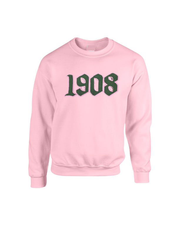 AKA Embroidered Chenille 1908 Pullover | Sweatshirt
