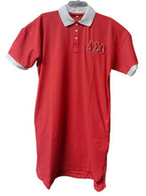 Load image into Gallery viewer, DST 3D Embroidered Symbols Polo Dress (w pockets!)
