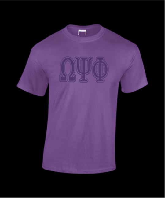 Omega Psi Phi Tone on Tone T-shirt