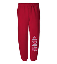 Load image into Gallery viewer, ΔΣΘ Unisex Fit Jogger Red With White Outline
