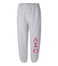 Load image into Gallery viewer, ΔΣΘ Unisex fit jogger red w white outline
