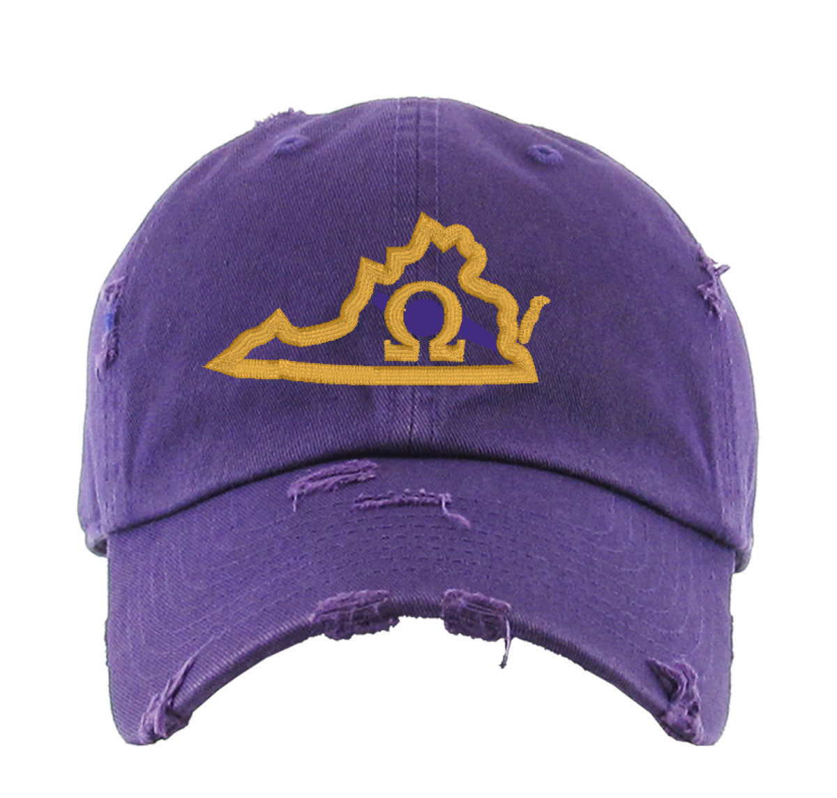 OPP YOUR STATE "Q" Cotton Distressed Cap