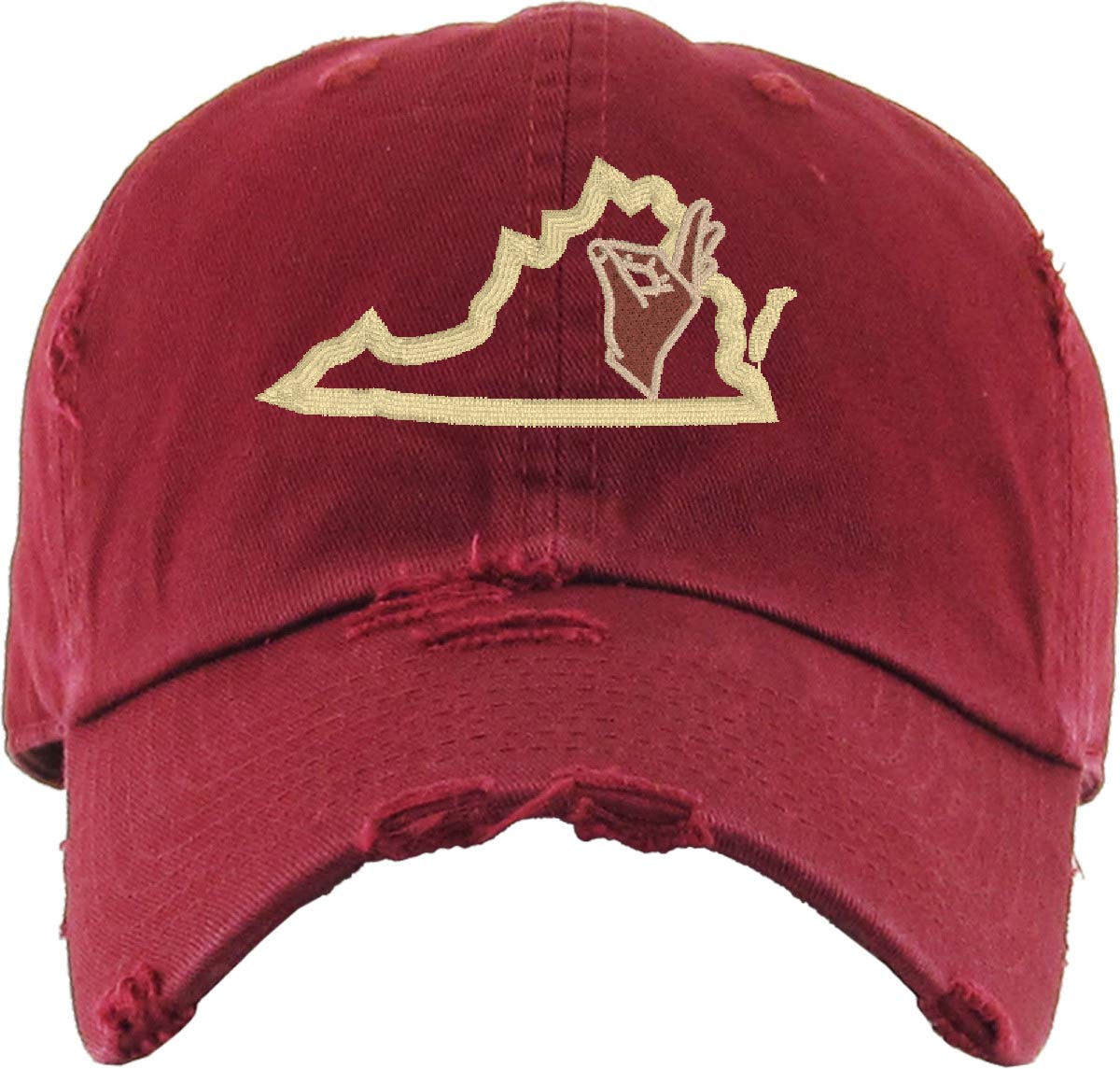 KAP YOUR STATE Nupe Cotton Distressed Cap