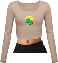 Load image into Gallery viewer, NSU Long Sleeve Crop Top
