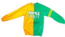 Load image into Gallery viewer, Norfolk State University Vertical Color Block Crewneck

