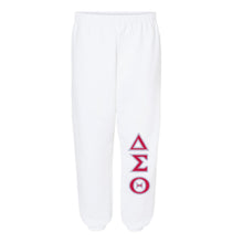 Load image into Gallery viewer, ΔΣΘ Unisex fit jogger red w white outline
