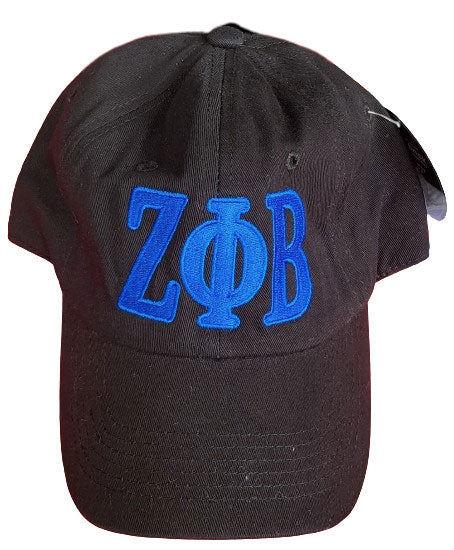Zeta Phi Beta Cap All Blue Stitch Style