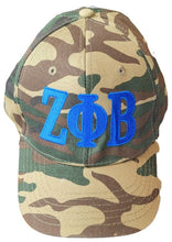 Load image into Gallery viewer, Zeta Phi Beta Cap All Blue Stitch Style
