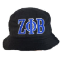 Load image into Gallery viewer, Zeta Phi Beta Bucket Hat Embroidered Style 100
