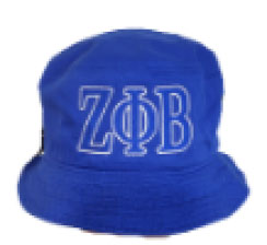 Zeta Phi Beta Bucket Hat Embroidered Style 100