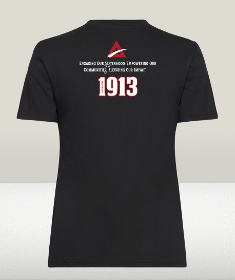 Delta Sigma Theta "Forward with Fortitude" Black T-Shirt