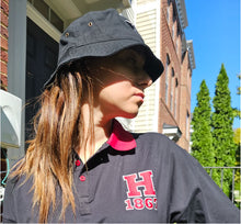 Load image into Gallery viewer, Howard University Black with Red | Embroidered Polo Dress
