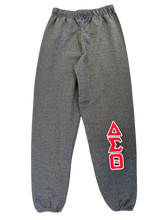 Load image into Gallery viewer, ΔΣΘ Unisex Fit Jogger Red With White Outline
