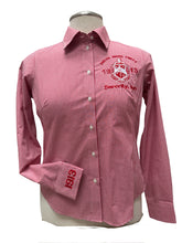 Load image into Gallery viewer, Delta Shield Embroidered Gingham Blouse
