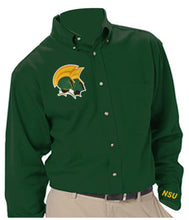 Load image into Gallery viewer, Norfolk State University Spartan Energy Twill  | Embroidered Twill Long Sleeve
