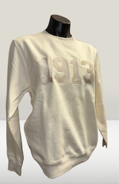 Delta Sigma Theta 1913 Cream Sweatshirt