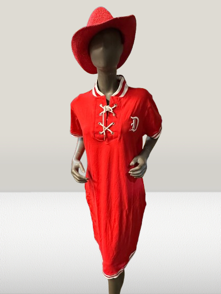 Crimson Legacy Cotton Dress