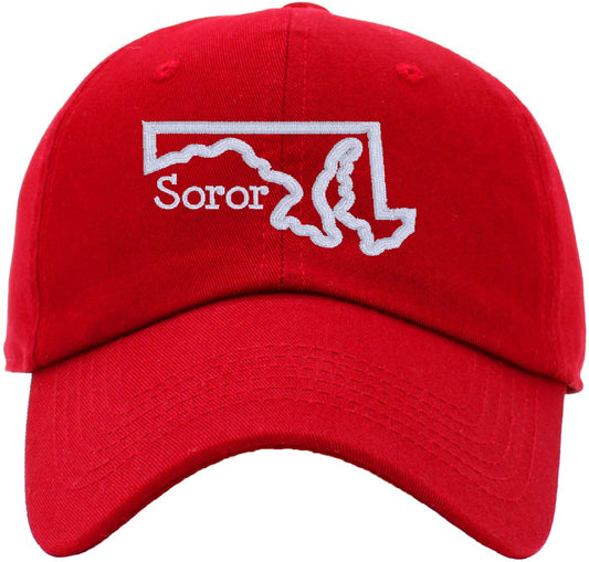 DST YOUR STATE "Soror" Cotton Cap